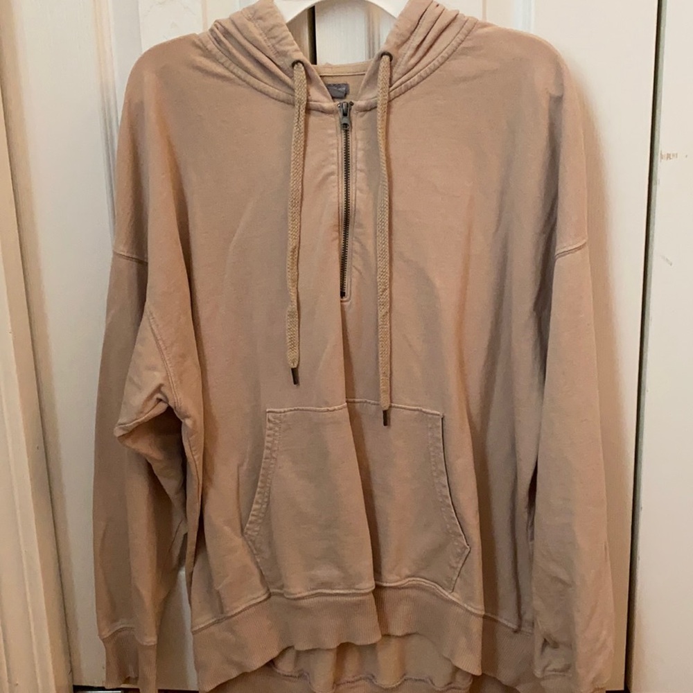 hoodie w quarter zip